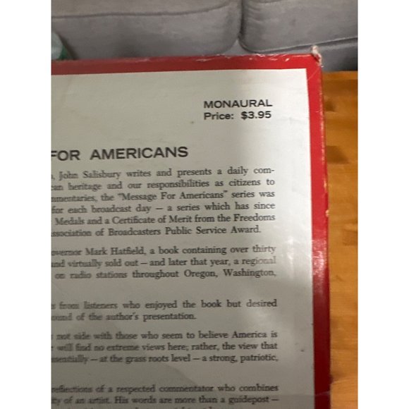 John Salisbury A Message For Americans KXL Radio none Vinyl Record LP - Picture 4 of 9